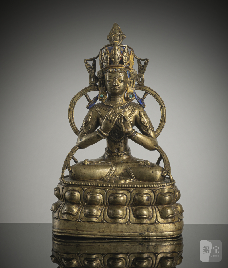 A BRONZE FIGURE OF VAIROCANA